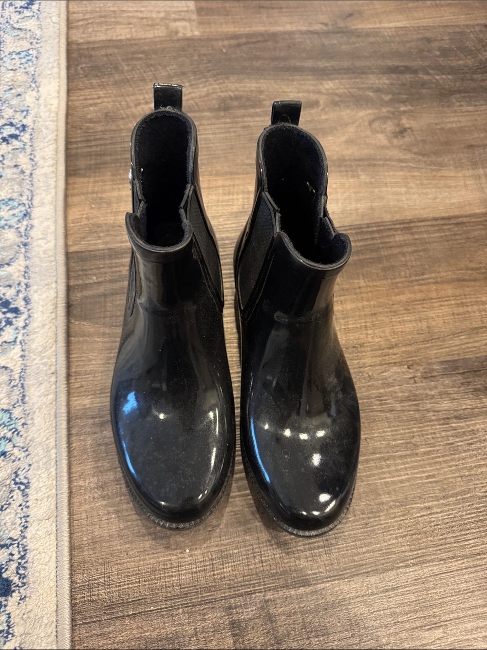 Women's Short Michael Kors Black Rain Boots